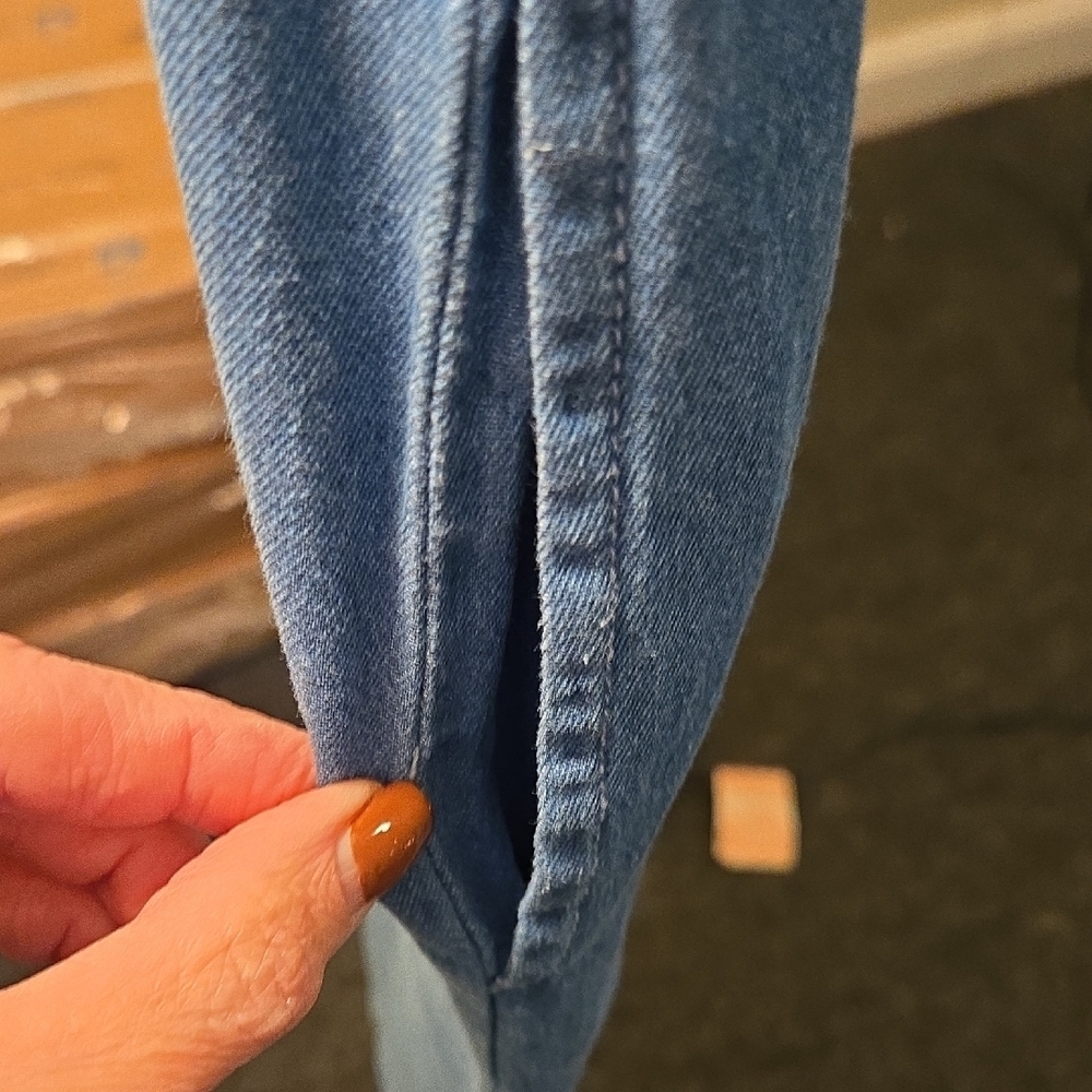 Vtg Blair Denim Blue Button-Down Maxi Dress Or Duster. B 20 W 20 H 28 Lgth 45. - Picture 7 of 12